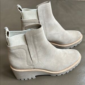 Women's Suede Ankle Boots - Gray